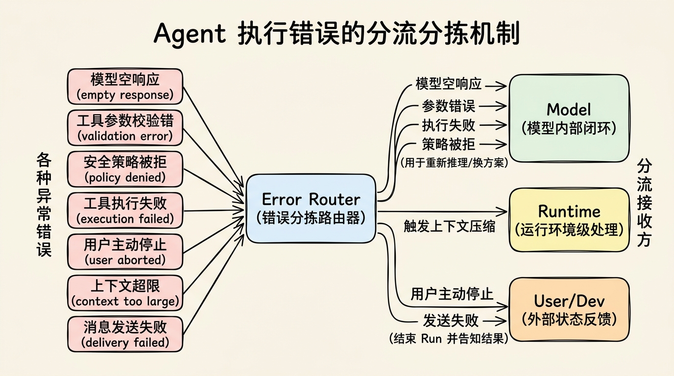 Agent 执行错误的分流分拣机制